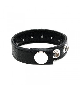 Anillo Pene Ajustable negro tachuelas