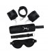 Ataduras con Máscara Ajustable Color Negro