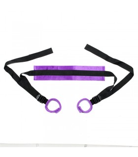 Rimba Bondage Play Set de Ataduras Ajustables Color Púrpura