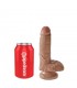 King Cock Pene con Testículos de 7 - Bronceado