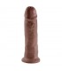 King Cock Pene de 10 - Color Marrón