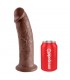 King Cock Pene de 10 - Color Marrón