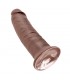 King Cock Pene de 10 - Color Marrón