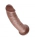 King Cock Pene de 9 - Color Marrón
