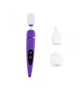 Pack Masajeador y Cabezales King Touch Púrpura