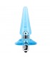 Plug Anal con Vibracion Nicoles 12.5 x 3.2 cm Azul