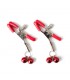 Pinzas para Pezones con Cascabeles Metal Rojo
