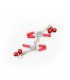 Pinzas para Pezones con Cascabeles Metal Rojo