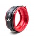 Collar con Correa de Metal e Interior Acolchado Negro/Rojo