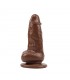 Dildo Jumbo Jack 6 con Vibración marrón