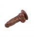 Dildo Jumbo Jack 6 con Vibración marrón