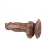 Dildo Jumbo Jack 6 con Vibración marrón