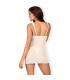 853-CHE-2 Chemise y Tanga Color Blanco