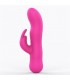 Mira Vibrador con Conejito Silicona Rosa