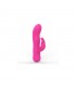 Mira Vibrador con Conejito Silicona Rosa