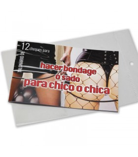 Talonario Bondage o Sado 12 Cupones
