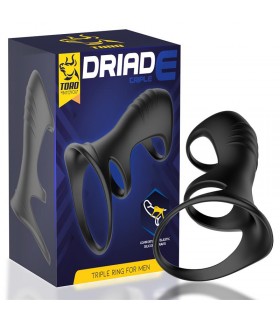 Driade Anillo Triple para Hombre Silicona