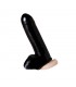 Rimba Látex Play Funda de Pene y Testículos Color Negro