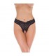Rimba Amorable Tanga Abierto Color Negro Talla Única