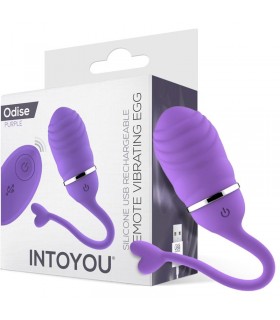 Huevo Vibrador Control Remoto Odise USB Silicona Purpura