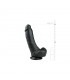 Pene Realístico Negro - 20 cm
