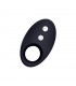 Darkblack Anillo Vibrador con Led Control Remoto USB Silicon