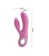 Vibrador Canrol USB Silicona Rosa Suave