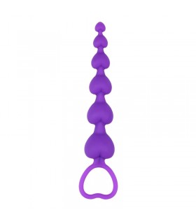 Cadena Anal Heart Booty Beads
