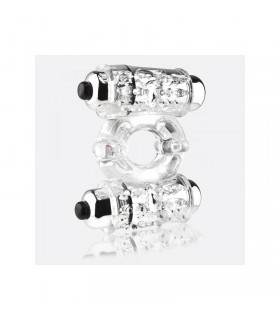 O Wow Double Wammy Ring Transparente