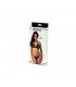 Rimba Amorable Bikini Abierto más Tanga Color Negro Talla Ún