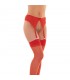 Rimba Amorable Liguero de Cadera con Medias Color Rojo Talla