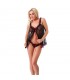 Rimba Amorable Babydoll y Braguita Color Negro Talla Única