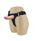 Baile Arnés con Dildo Vibrador Natural 15 cm