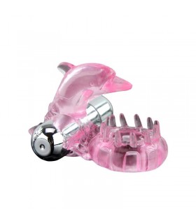 Anillo Vibrador Love Dolphig Ring Rosa