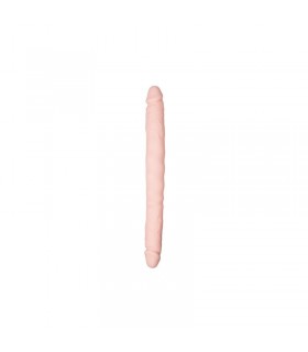 Dildo Doble Flexible Silicona Natural 40 cm