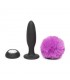 Plug Anal con Vibración y Control Remoto Doble Base Púrpura 