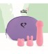 Mister Bunny Vibrador con 2 Accesorios de Silicona Rosa