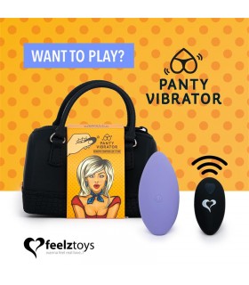 Panty Estimulador de Braguita con Control Remoto Púrpura