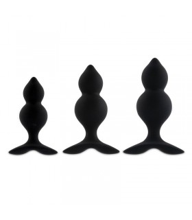 Bibi Twin Set 3 Plug Anales Negro
