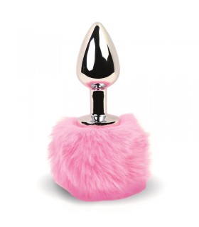 Bunny Tail Plug Anal con Cola Rosa