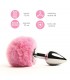 Bunny Tail Plug Anal con Cola Rosa