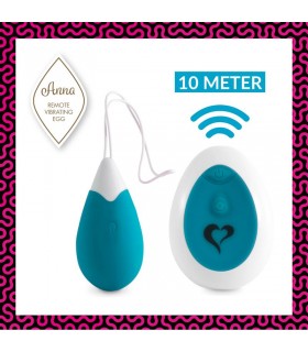 Anna Huevo Vibrador con Control Remoto USB Deep Green