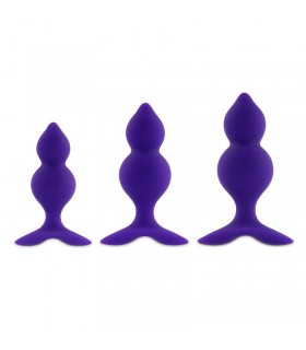 Bibi Twin Set de 3 Plugs Anales Púrpura