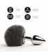 Bunny Tail Plug Anal con Cola Negro