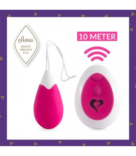 Anna Huevo Vibrador con Control Remoto USB Deep Pink