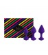 Bibi Set de 3 Plugs Anales Púrpura