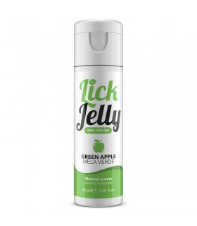 Lick Jelly Lubricante Comestible Base de Agua Manzana Verde 