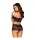 Espanita Set de 2 Piezas Top y Shorts Negro