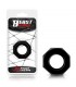 Anillo para el Pene Poligonal Súper Flexible 2.2 cm Negro