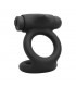 Denver Anillo Doble con Bala Vibradora USB Silicona Negro